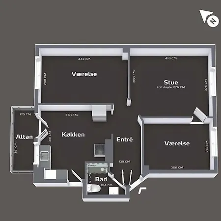 Skon Altan Lejlighed Med Alt Inden For Raekkevidde Apartment *